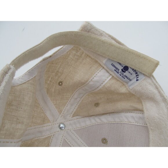 Vintage 2000 British Open Golf Hat St Andrews Beige Strapback USA Made NOS - Picture 12 of 13